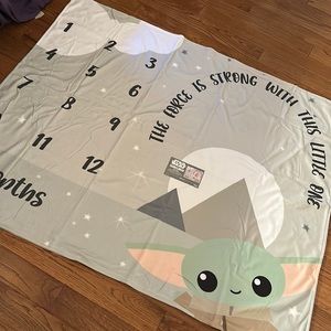 Star Wars the Mandalorian milestone blanket